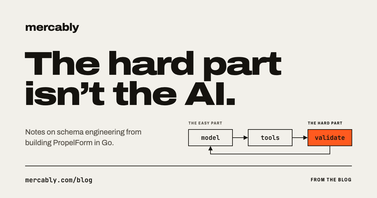 The hard part of building an AI form builder isn't the AI